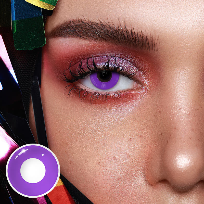 Dollpoison Block Purple Yearly Cosplay Colored Contacts - image 2