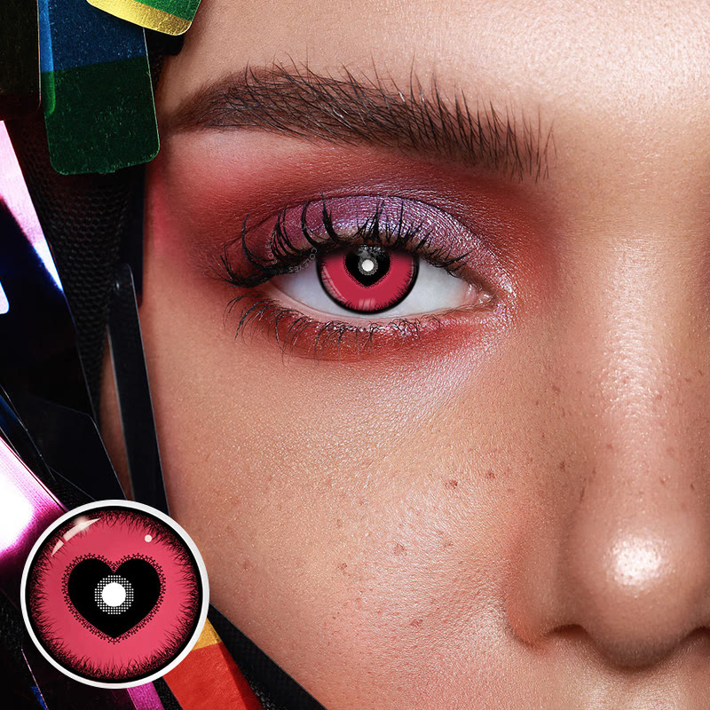 Dollpoison Yandere Black Pink Prescription Yearly Cosplay Colored Contacts - image 2