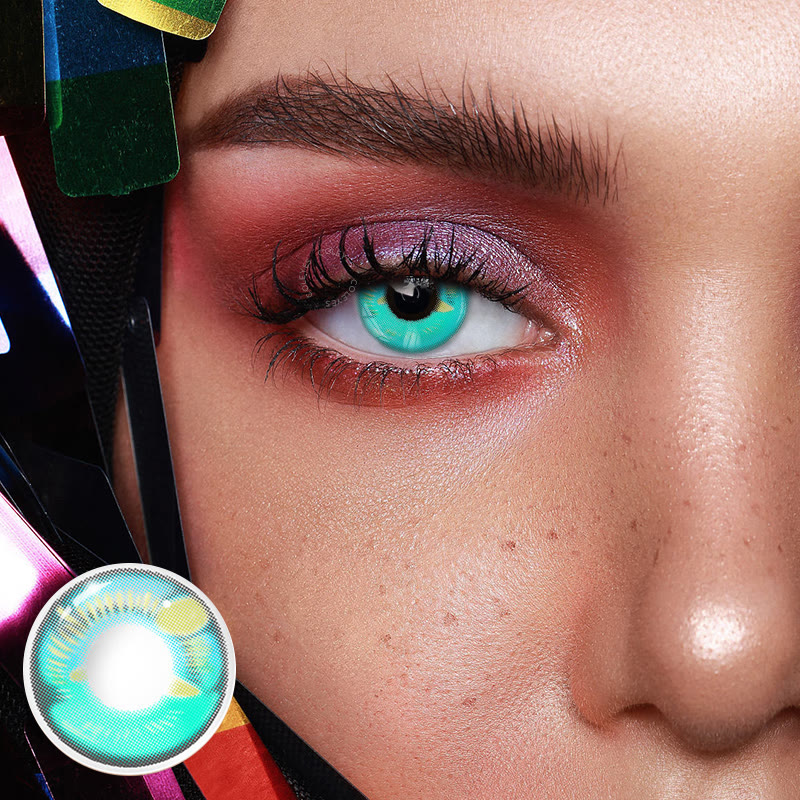 Dollpoison Anime Makomo Green Yearly Prescription Cosplay Colored Contacts - image 2