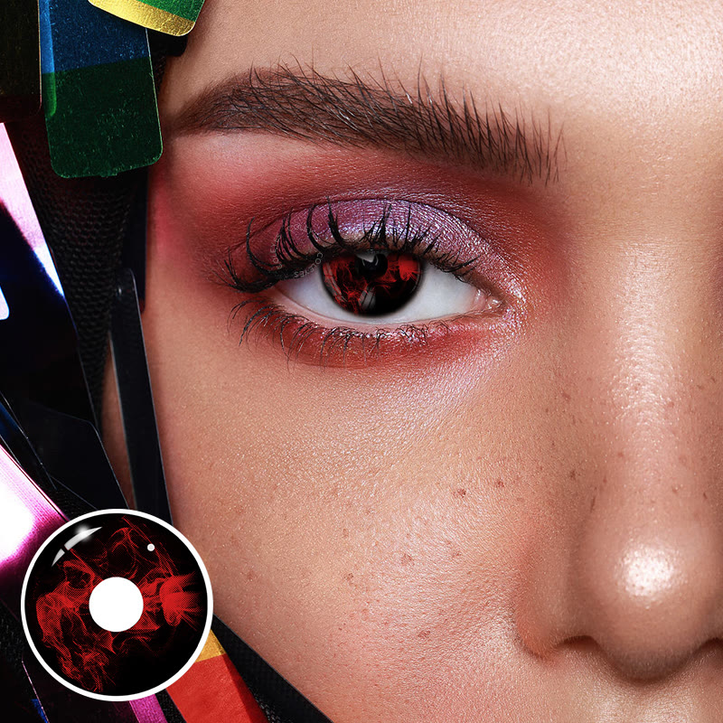 Dollpoison Blood Black 1-Day Prescription Cosplay Colored Contacts - image 2