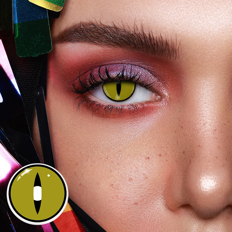 Dollpoison Dragon Eye Green Yearly Cosplay Colored Contacts - image 2