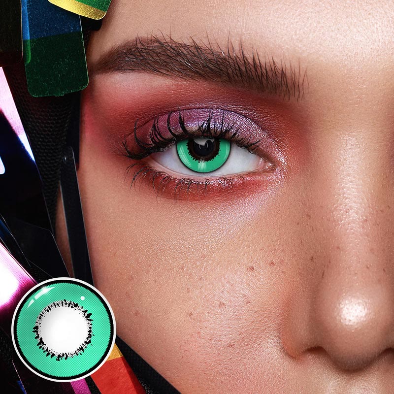 Dollpoison Storm Green Yearly Prescription Cosplay Colored Contacts - image 2