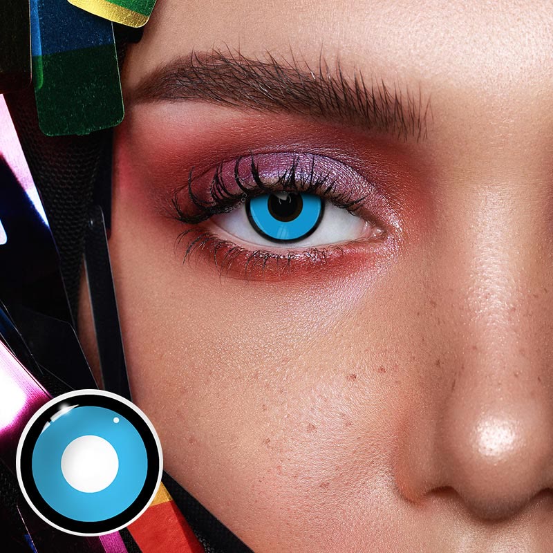 Dollpoison Manson Blue Yearly Prescription Cosplay Colored Contacts - image 2