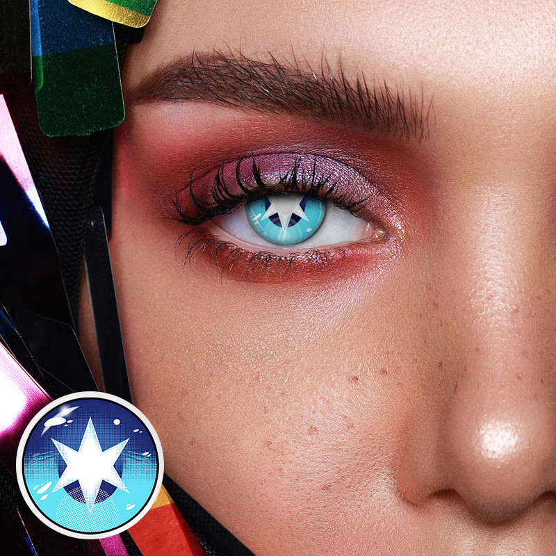 Dollpoison Aqua Hoshino Blue Yearly Cosplay Colored Contacts - image 2
