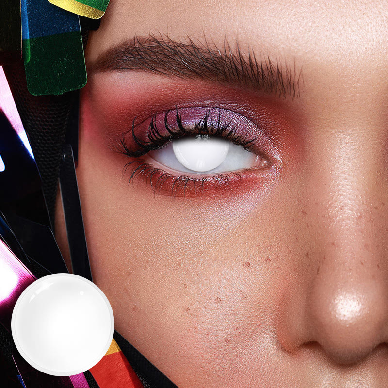 Dollpoison Blind White Out Yearly Cosplay Prescription Colored Contacts - image 2