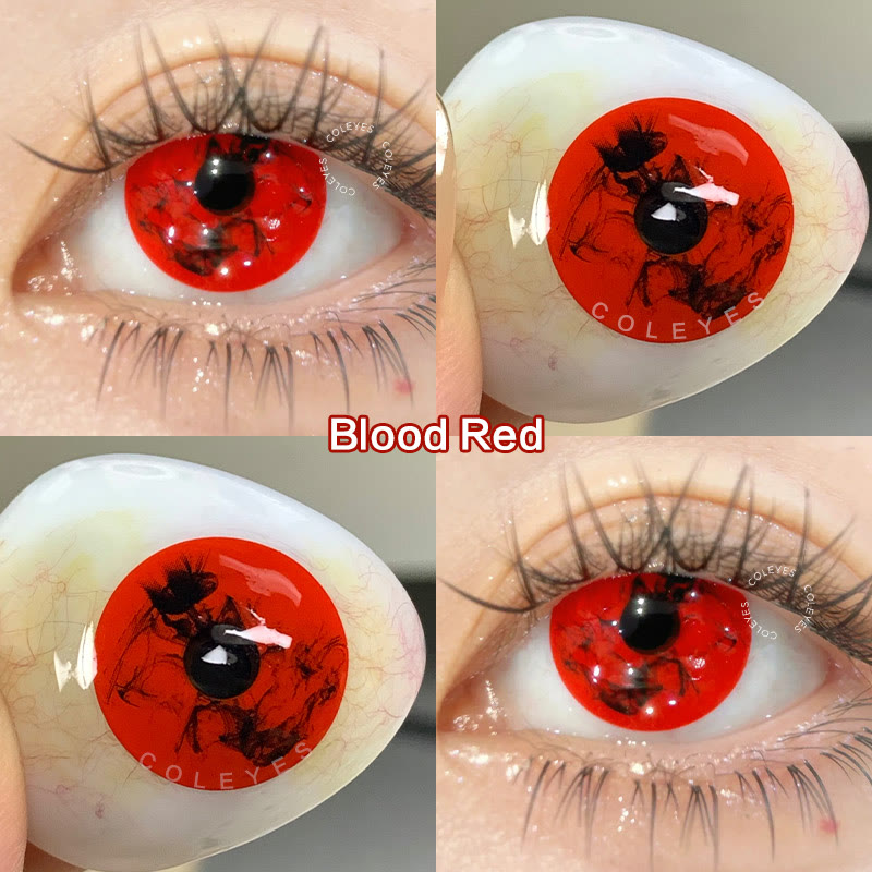 Dollpoison Blood Red 1-Day Prescription Cosplay Colored Contacts - image 3