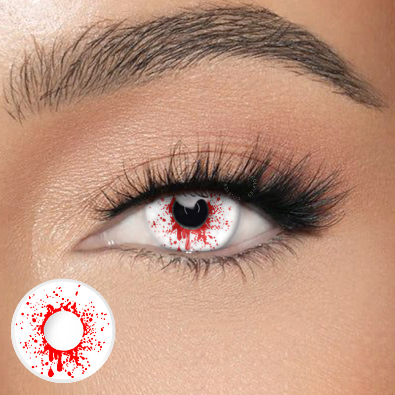 Dollpoison Walking Dead Red Yearly Prescription Cosplay Colored Contacts - image 1