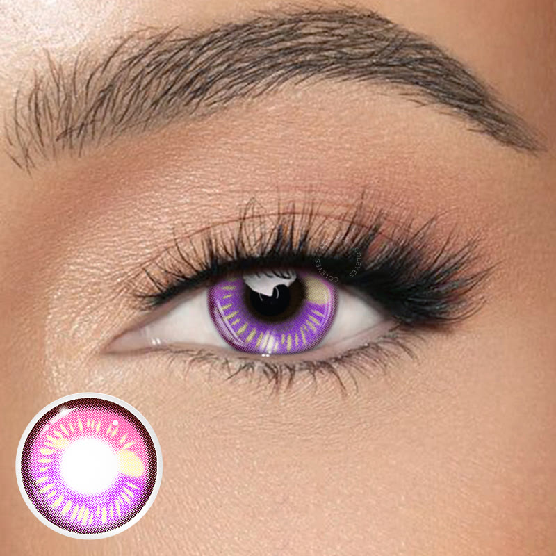 Dollpoison Anime Pink Yearly Cosplay Prescription Colored Contacts - image 1