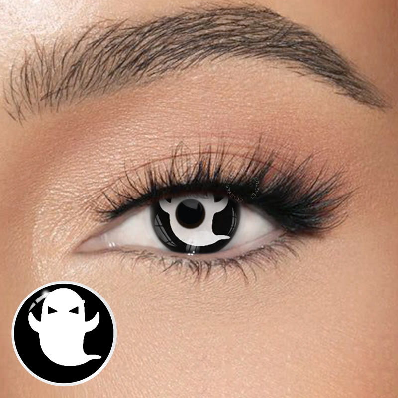 Dollpoison Halloween Ghost Black Yearly Prescription Cosplay Colored Contacts - image 1