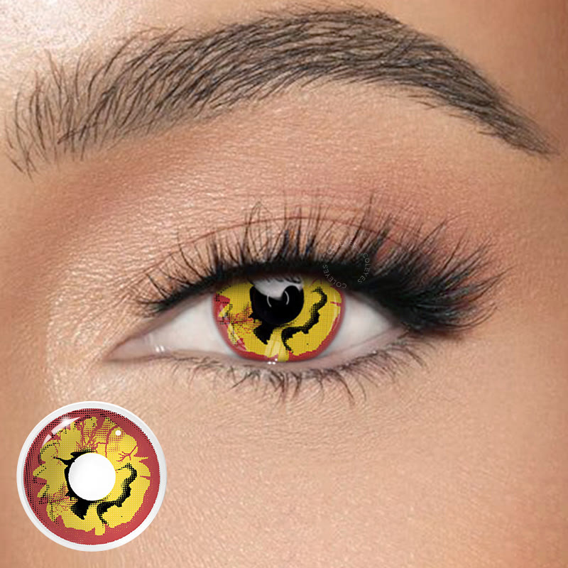 Dollpoison Bloom Red Yearly Prescription Cosplay Colored Contacts - image 1