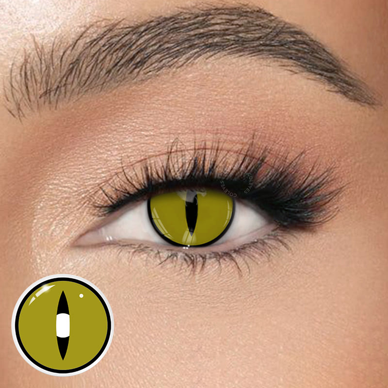 Dollpoison Dragon Eye Green Yearly Cosplay Colored Contacts - image 1