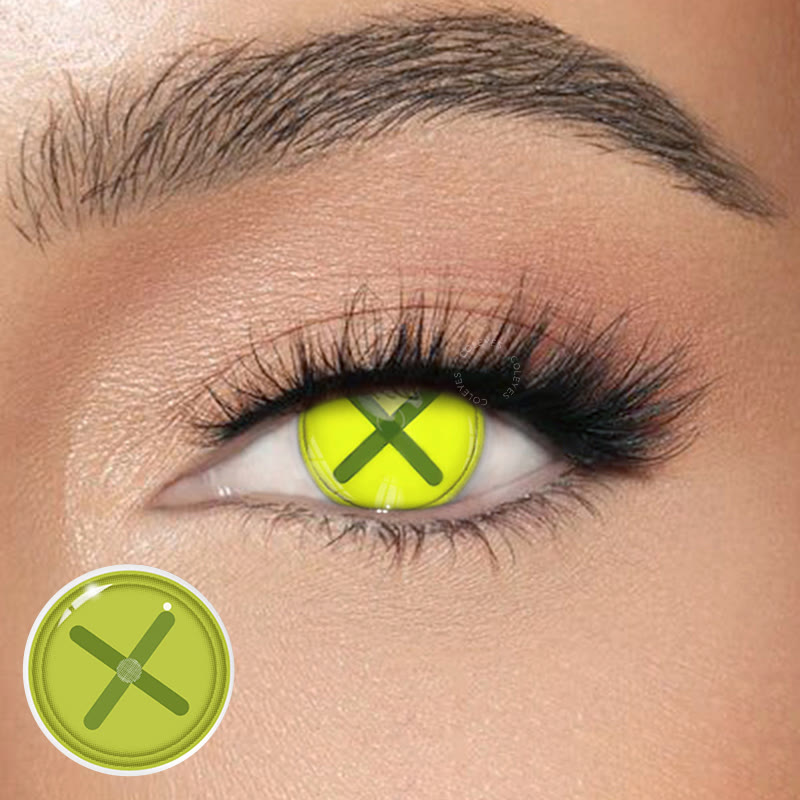 Dollpoison Button Eye Green Yearly Cosplay Colored Contacts - image 1