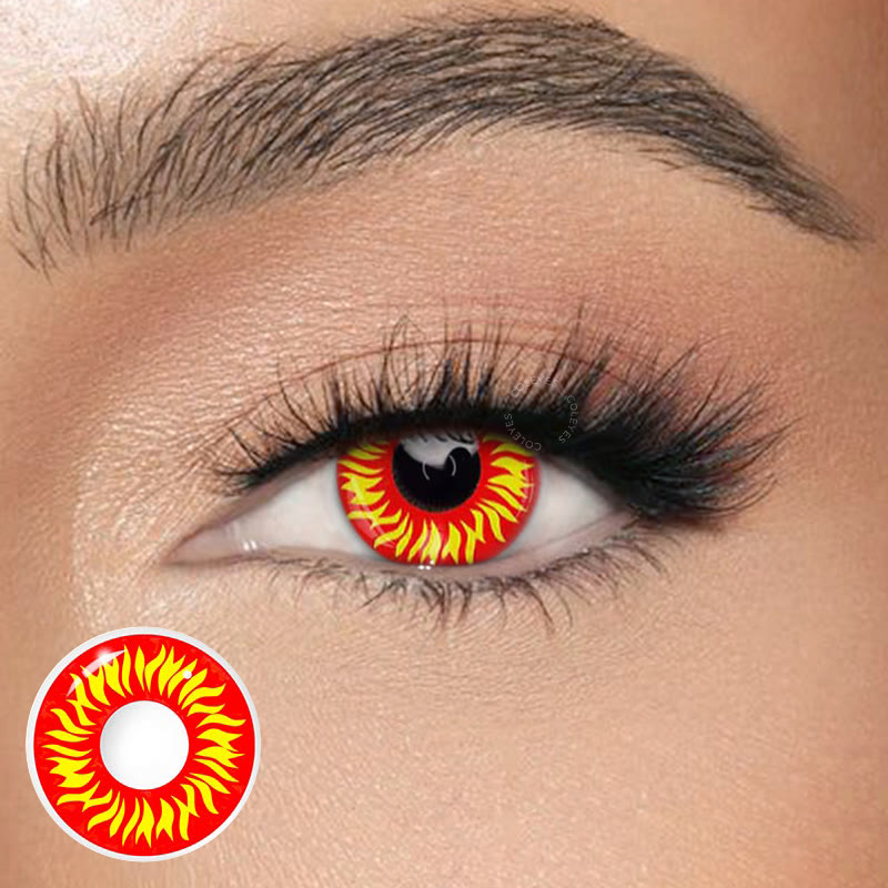 Dollpoison Flame Wolf Eyes Yearly Cosplay Colored Contacts - image 1