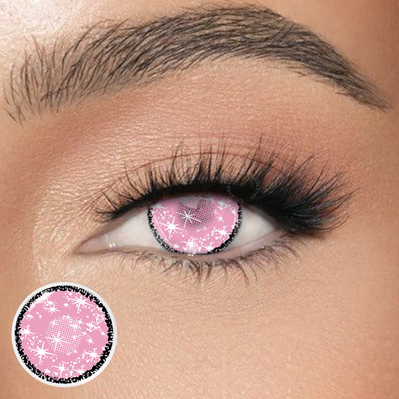Dollpoison Blind Starry Pink Yearly Cosplay Colored Contacts - image 1