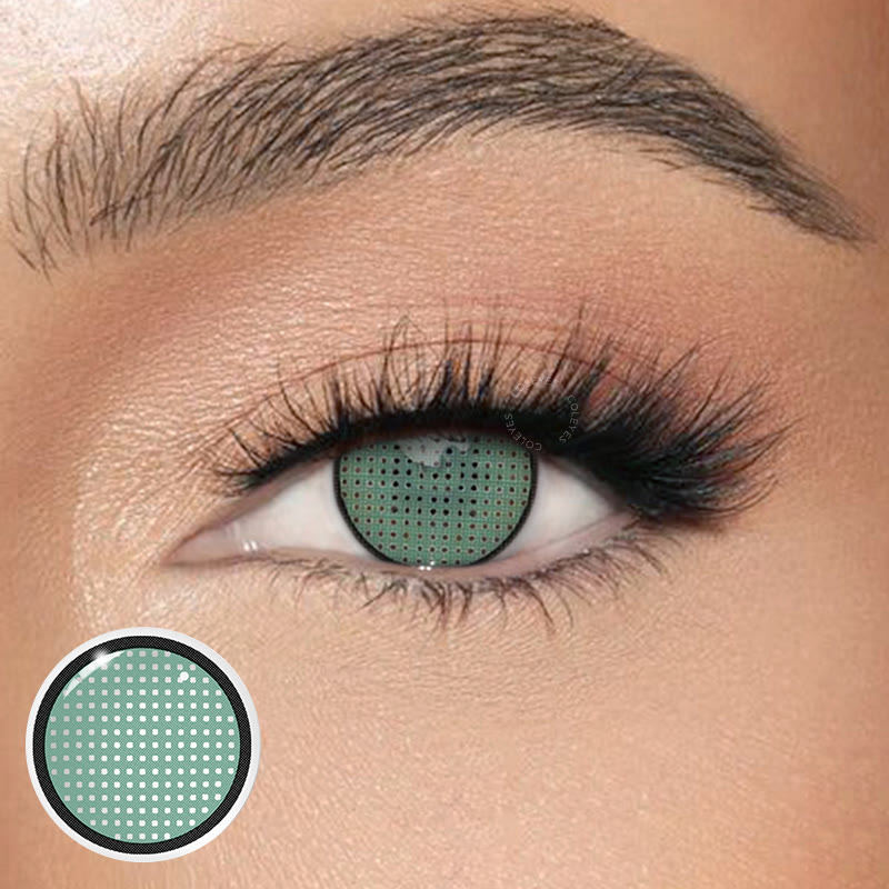 Dollpoison Blind Manson Mesh Dark Green  Yearly Cosplay Colored Contacts - image 1