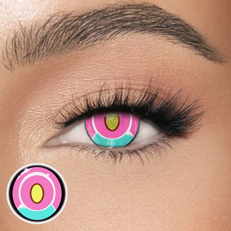 Dollpoison Titan Pink Yearly Cosplay Colored Contacts - image 1