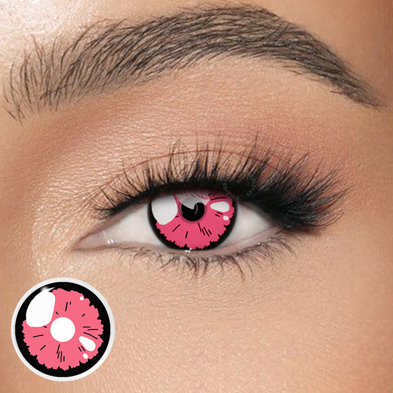 Dollpoison Anime Bling Pink Yearly Cosplay Colored Contacts - image 1
