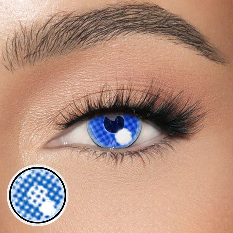 Dollpoison Cloud Rim Blue Yearly Cosplay Colored Contacts - image 1