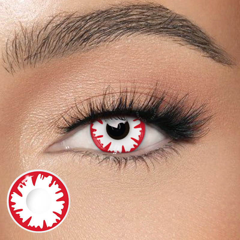 Dollpoison White Demon Zombie Yearly Cosplay Prescription Colored Contacts - image 1