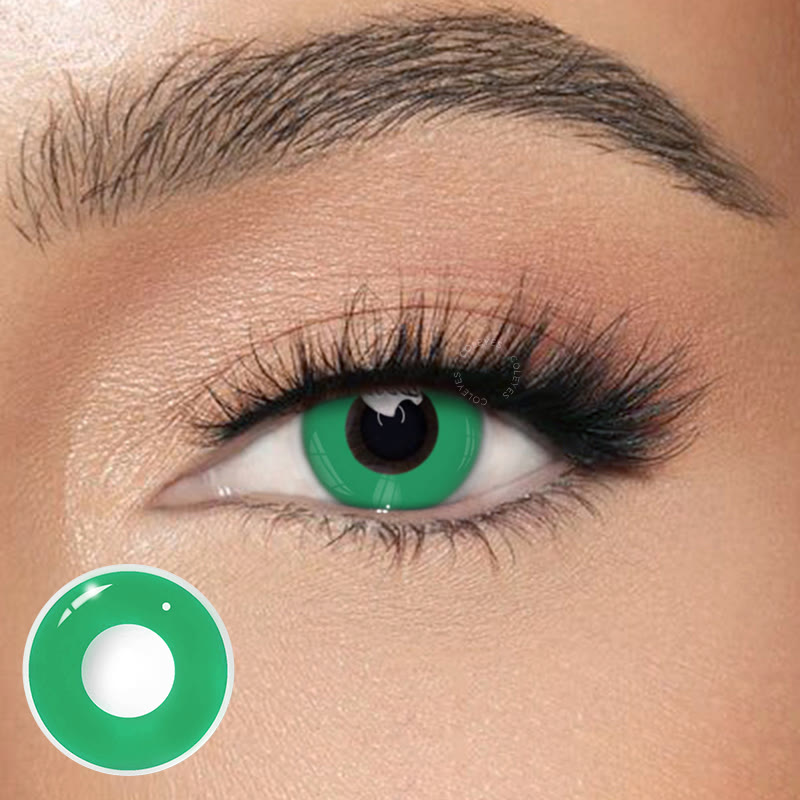 Dollpoison Block Green Yearly Cosplay Prescription Colored Contacts - image 1