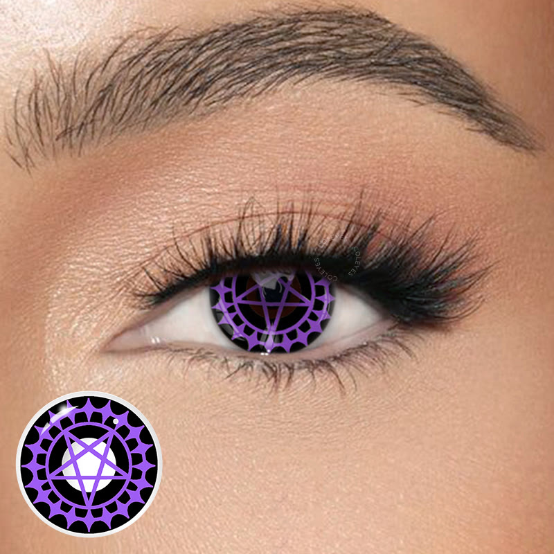 Dollpoison Ciel's Eye Purple Yearly Cosplay Prescription Colored Contacts - image 1
