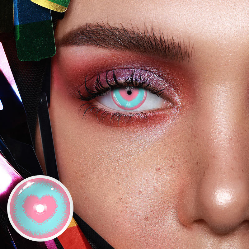 Dollpoison Yandere Pink Green Yearly Prescription Cosplay Colored Contacts - image 2