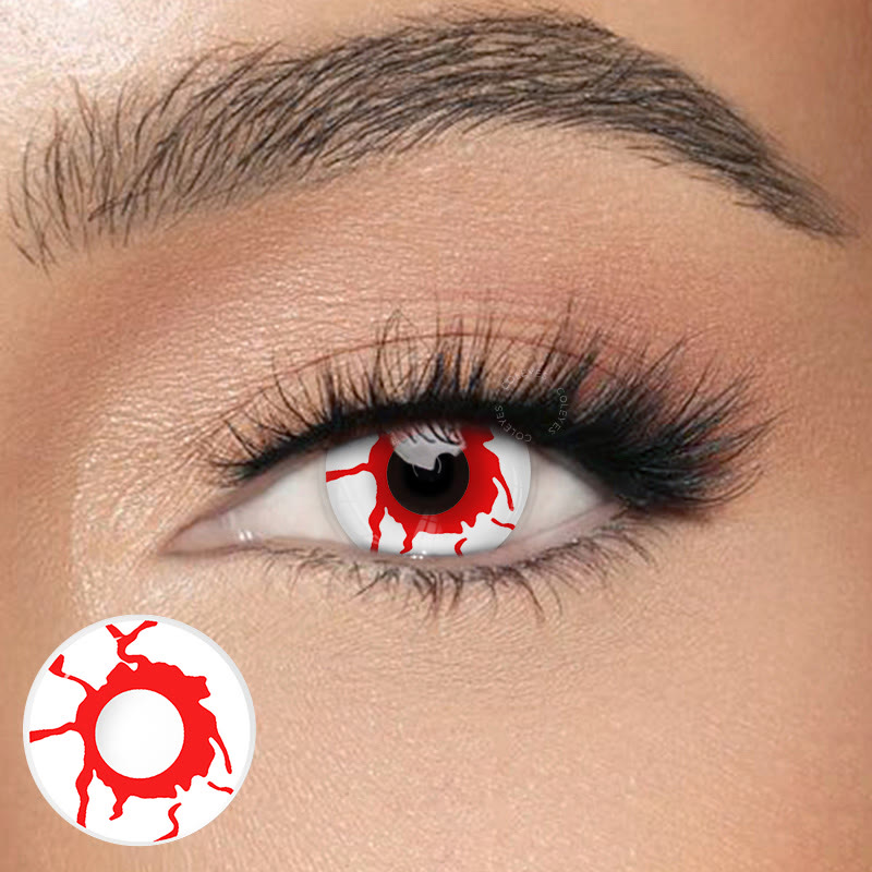 Dollpoison Blood Shot Yearly Cosplay Colored Contacts - image 1
