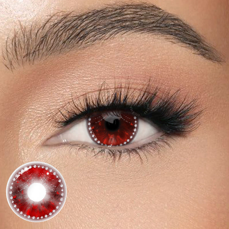 Dollpoison Bind Red 1-Day Cosplay Colored Contacts - Bind Red (1-Day) - OD_NINA05 - 0.00 - image 1