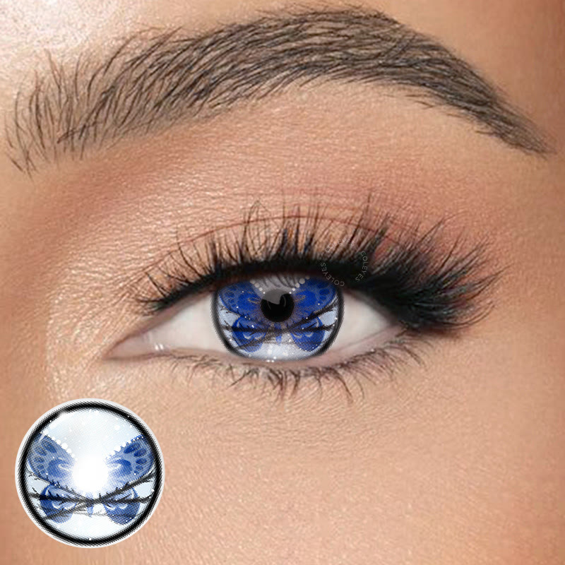 Dollpoison Butterfly Trap Blue 1-Day Cosplay Colored Contacts - image 1