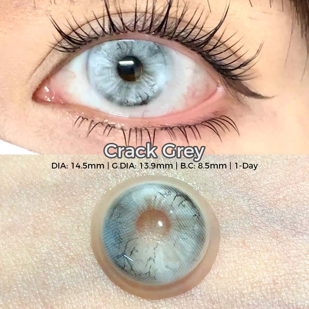Dollpoison Crack Grey 1-Day Cosplay Colored Contacts - image 3