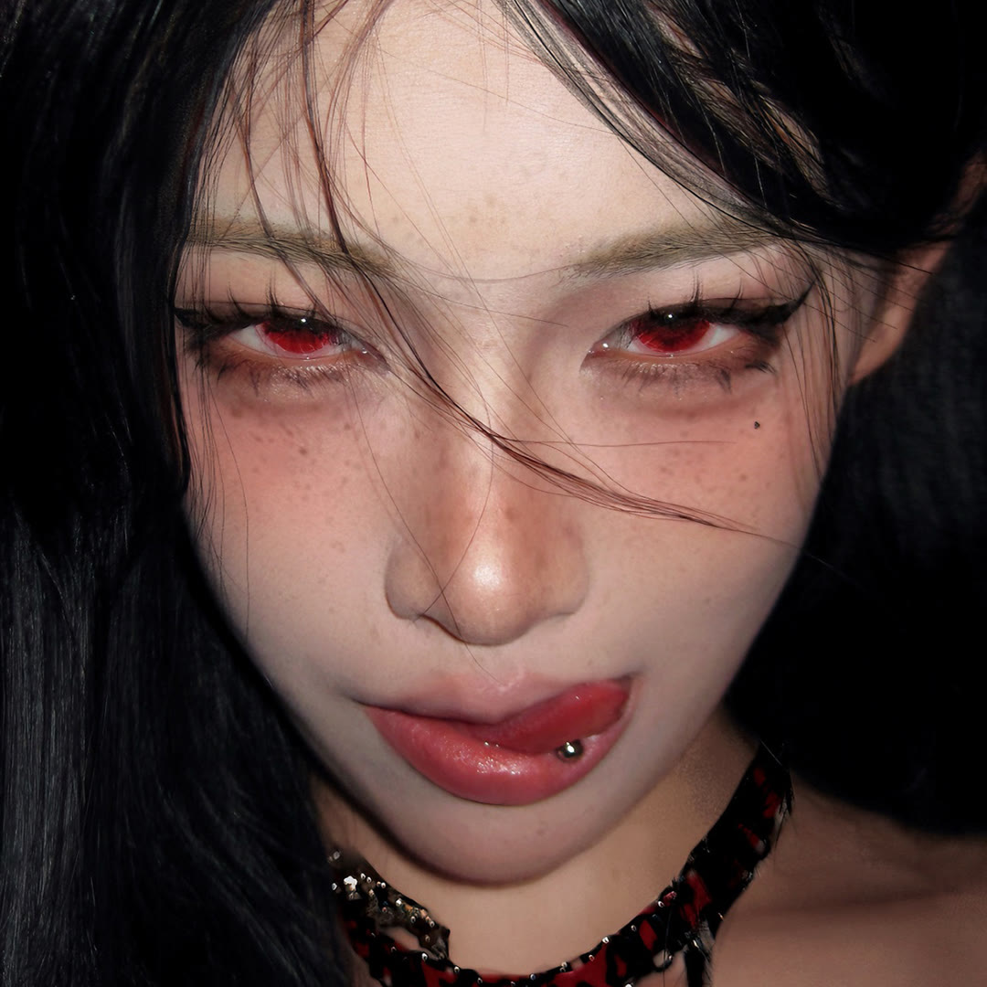 Dollpoison Blaze Red 1-Day Cosplay Colored Contacts - image 5