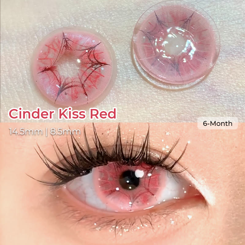 Dollpoison Cinder Kiss Red 6-Month Cosplay Colored Contacts - image 4
