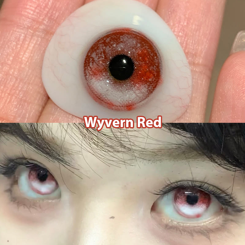 Dollpoison Wyvern Red 6-Month Cosplay Colored Contacts - image 6