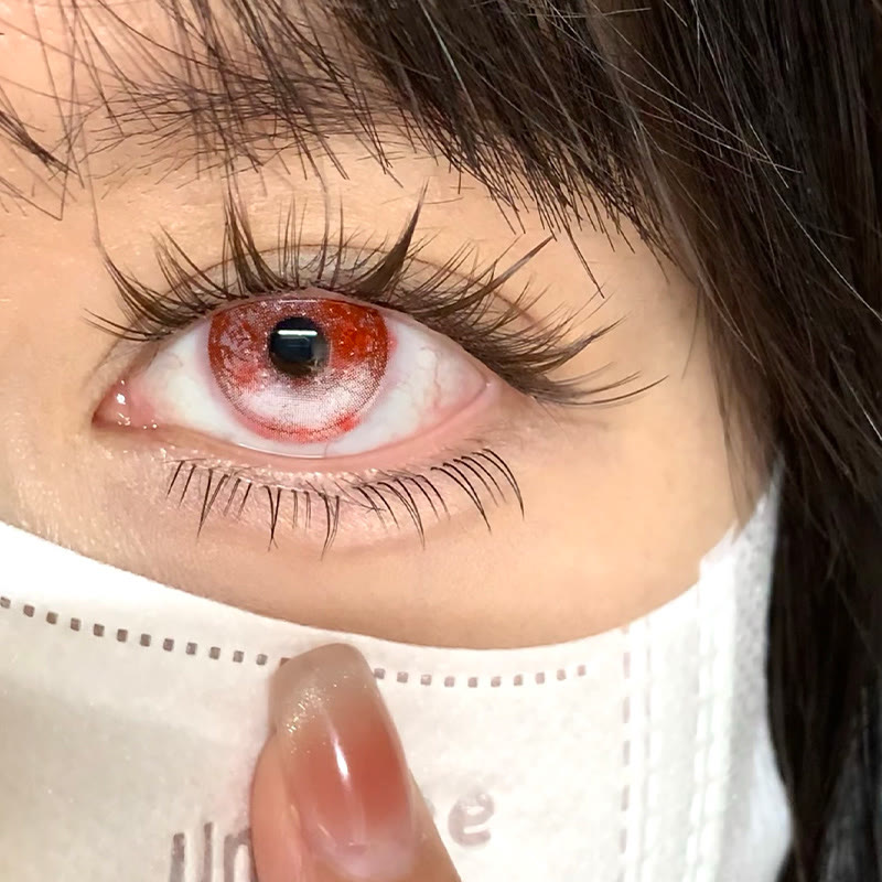 Dollpoison Wyvern Red 6-Month Cosplay Colored Contacts - image 3
