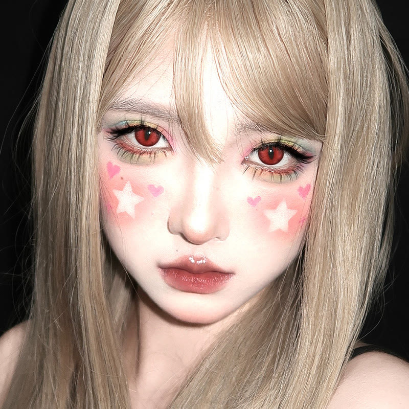 Dollpoison Dragon Soul Red 1-Day Cosplay Colored Contacts - image 4