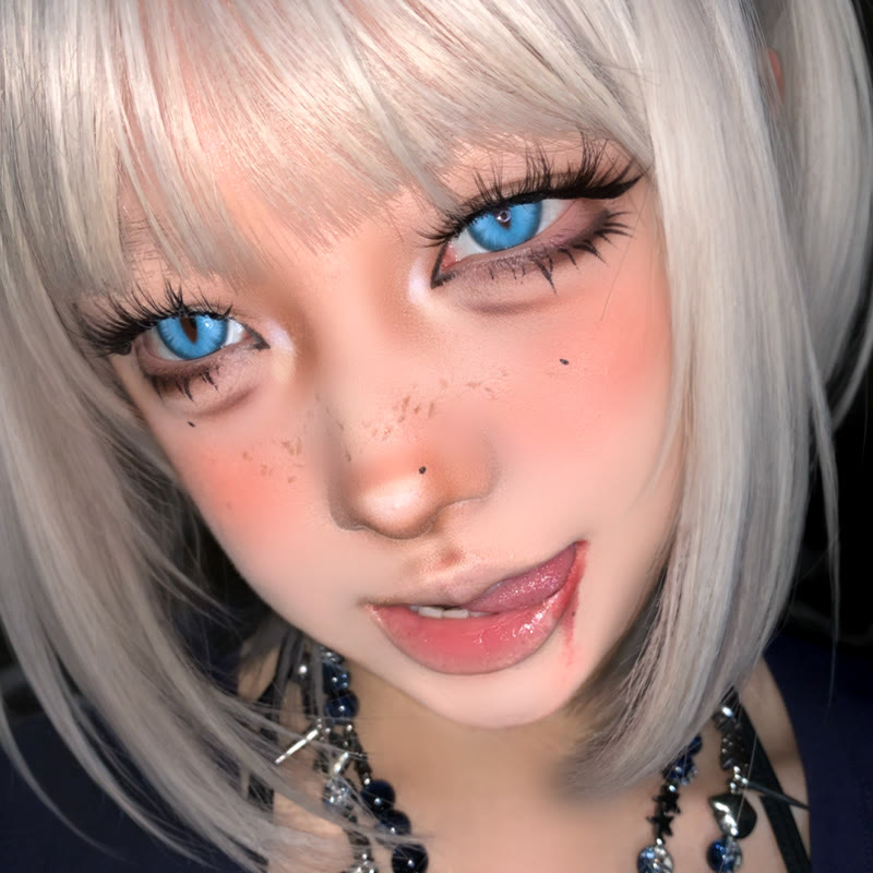 Dollpoison Dragon Soul Blue 1-Day Cosplay Colored Contacts - image 4