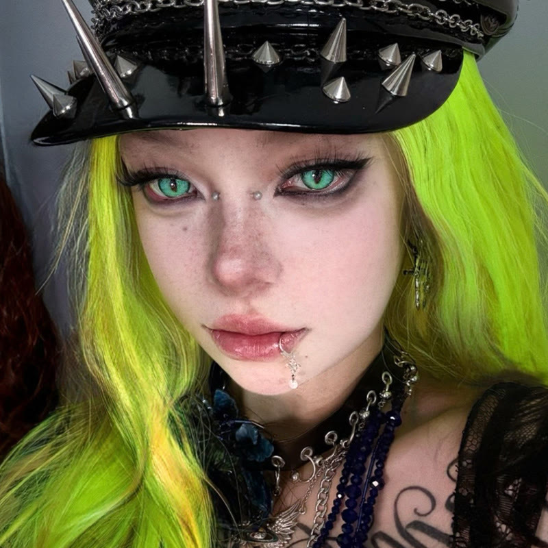 Dollpoison Dragon Soul Green 1-Day Cosplay Colored Contacts - image 2