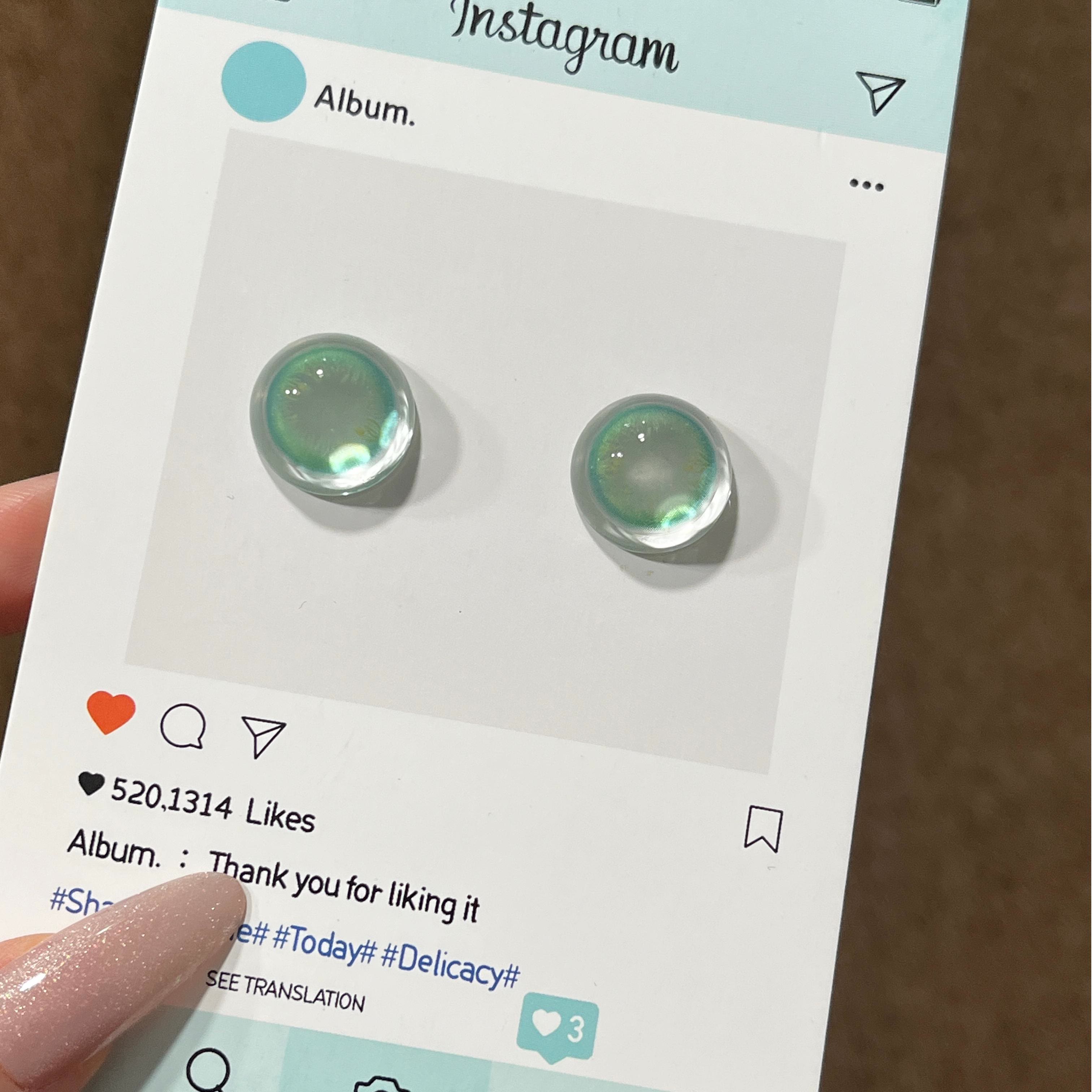 Dollpoison Gleam Green 1-Day Cosplay Colored Contacts - image 4