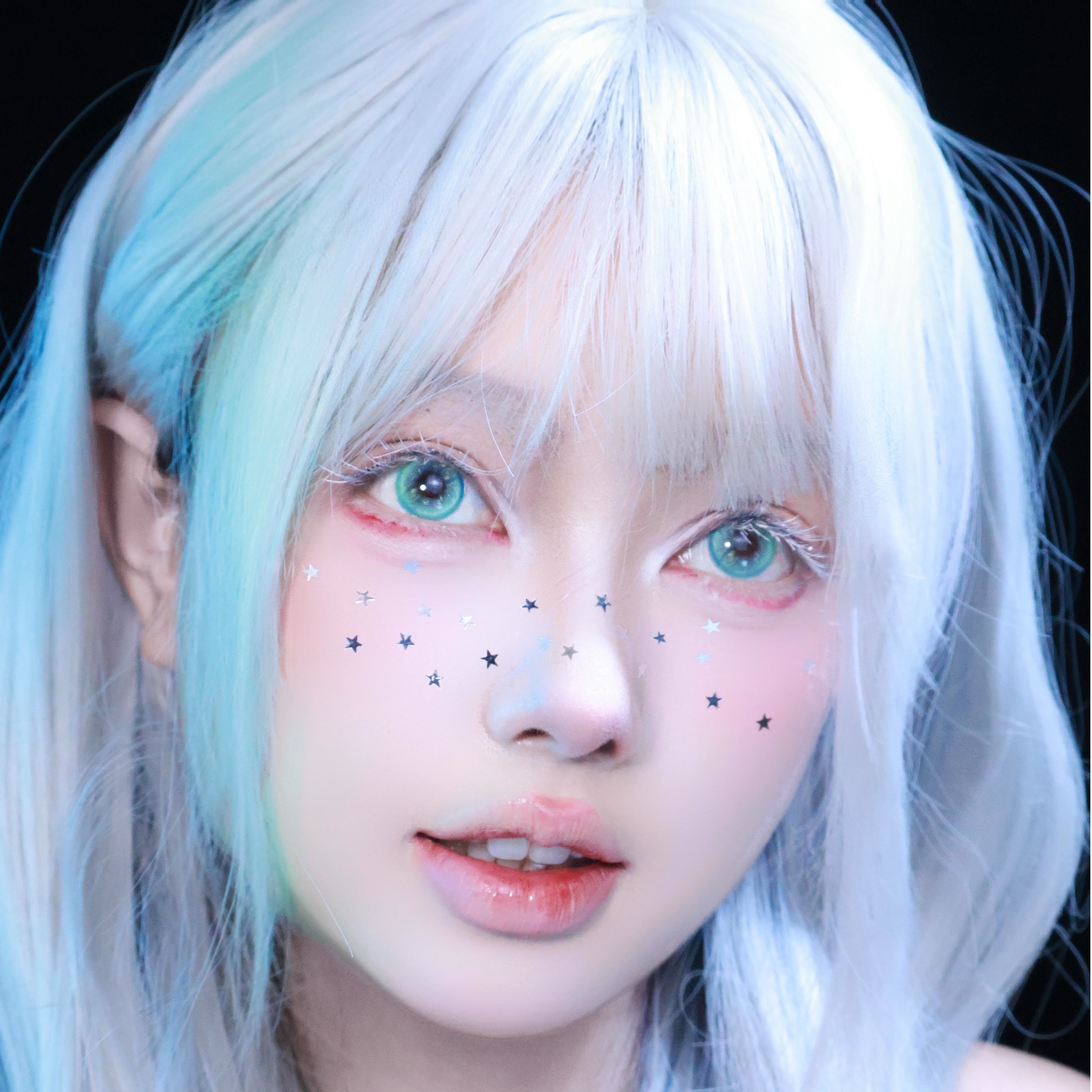 Dollpoison Gleam Green 1-Day Cosplay Colored Contacts - image 3