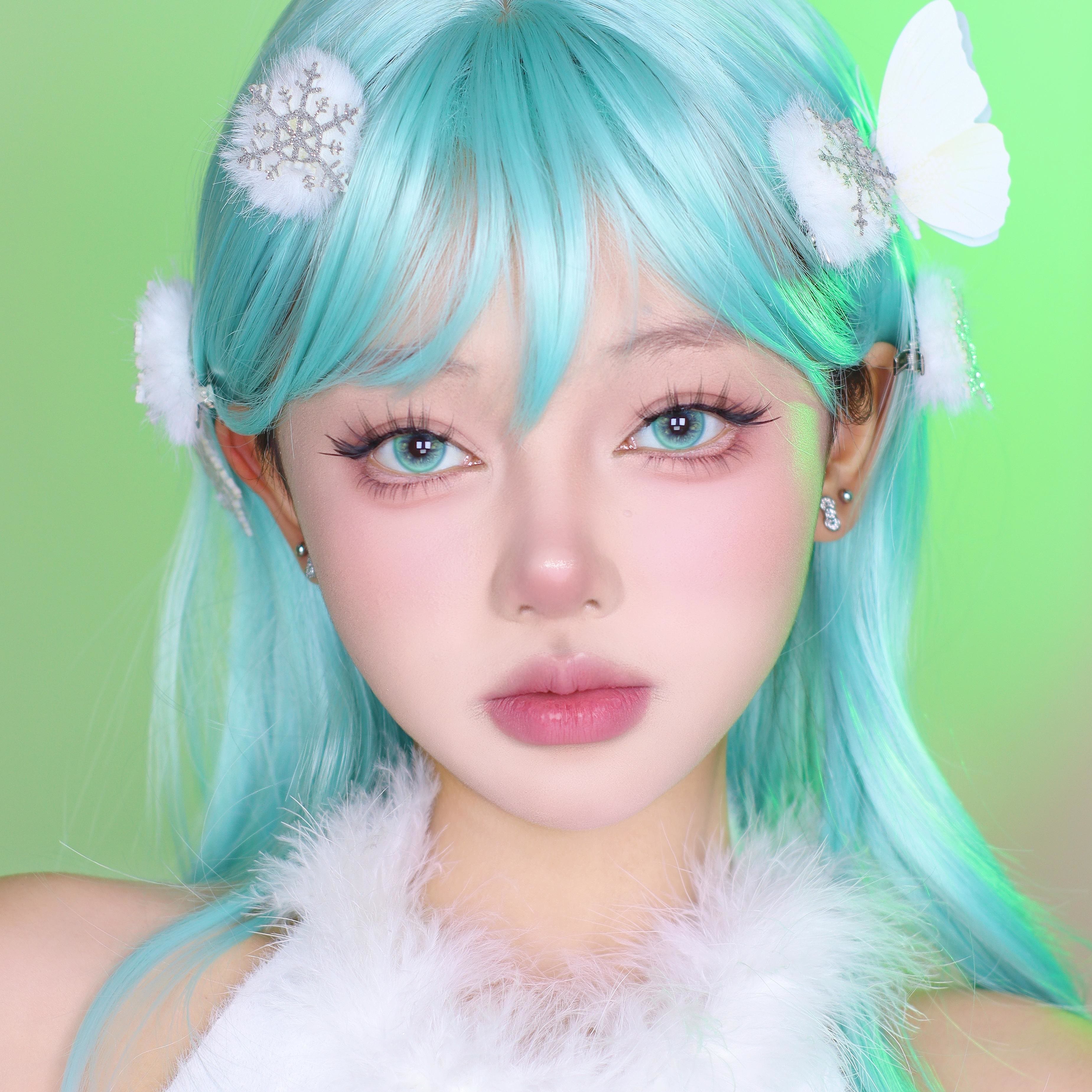 Dollpoison Gleam Green 1-Day Cosplay Colored Contacts - image 2
