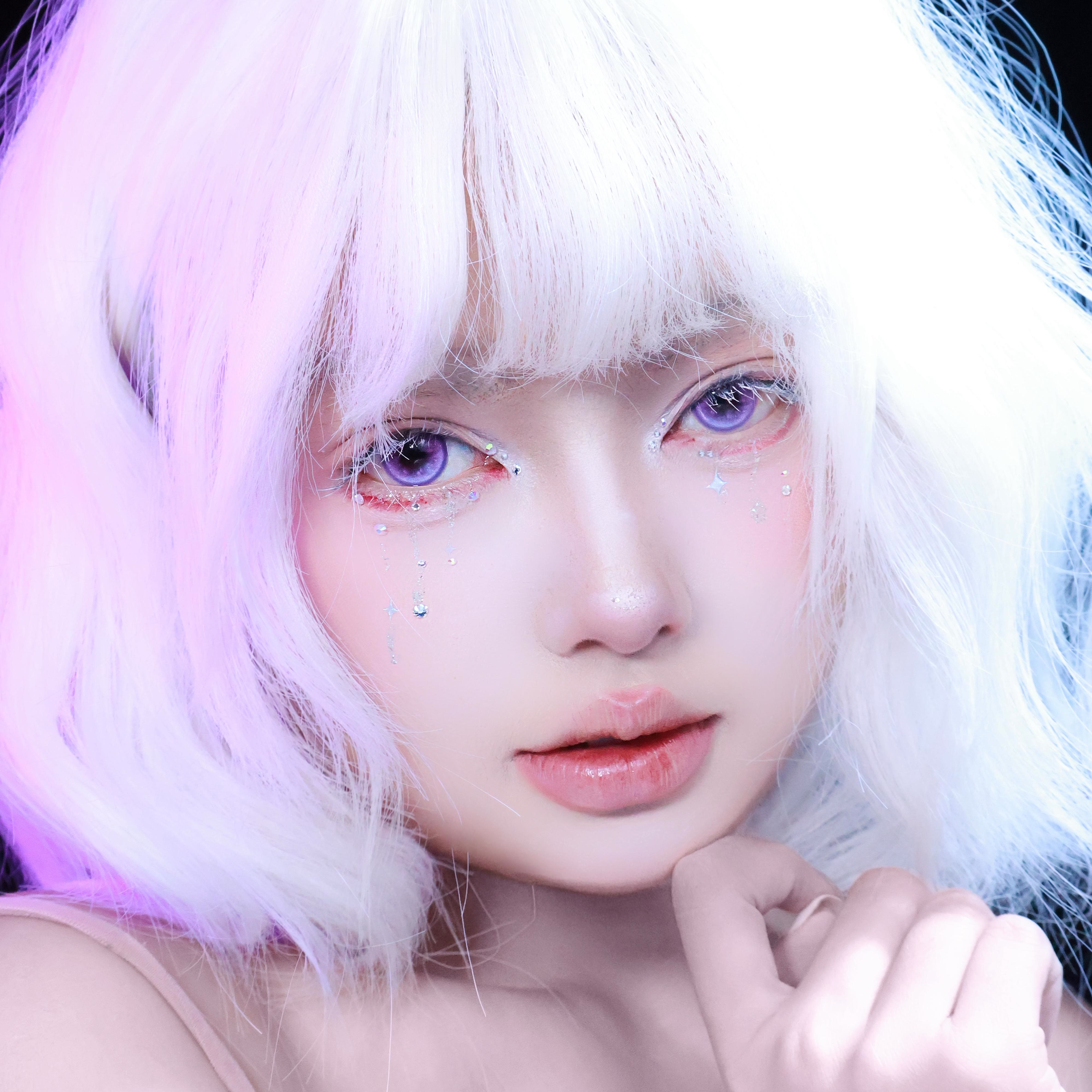 Dollpoison Gleam Violet 1-Day Cosplay Colored Contacts - image 2