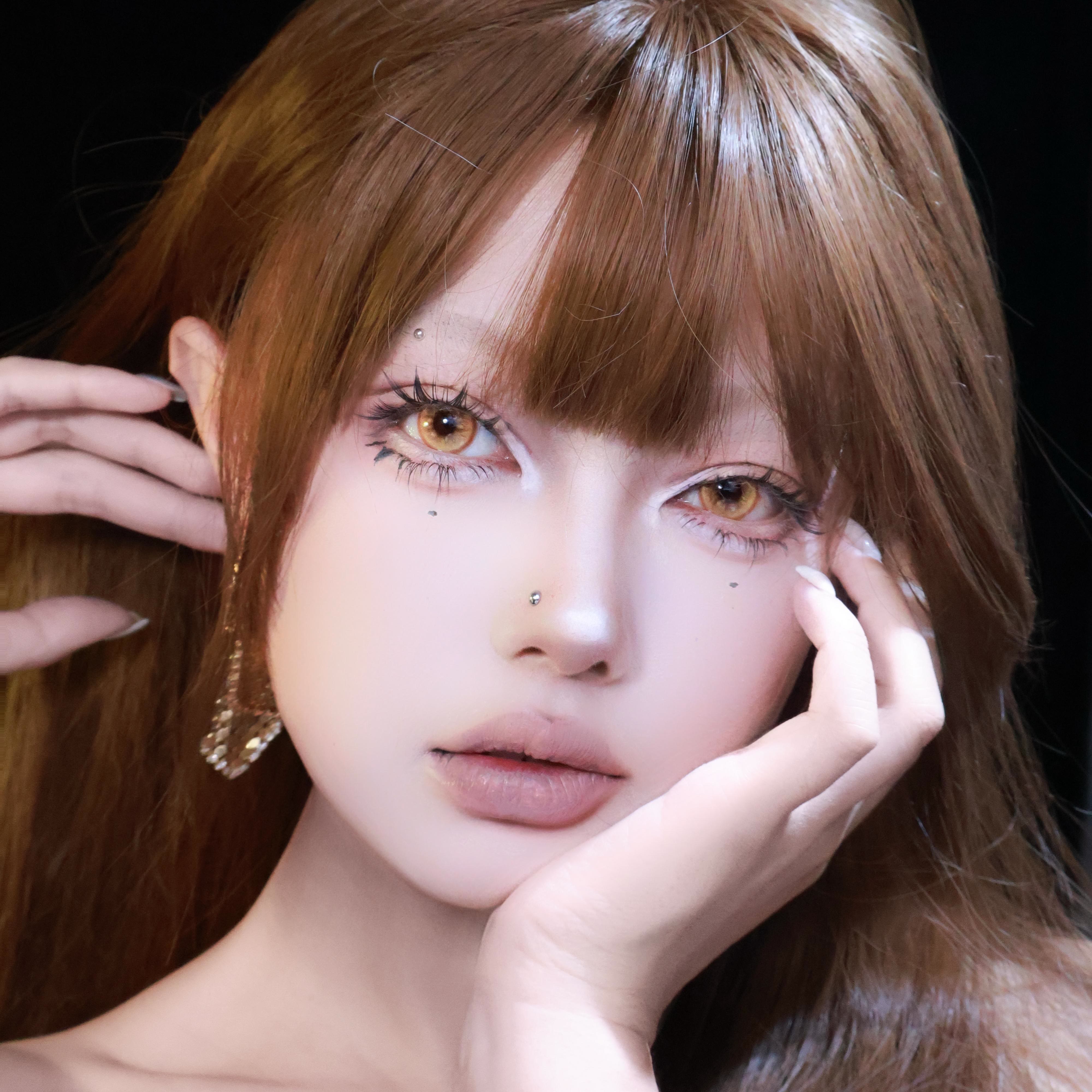 Dollpoison Gleam Brown 1-Day Cosplay Colored Contacts - image 2