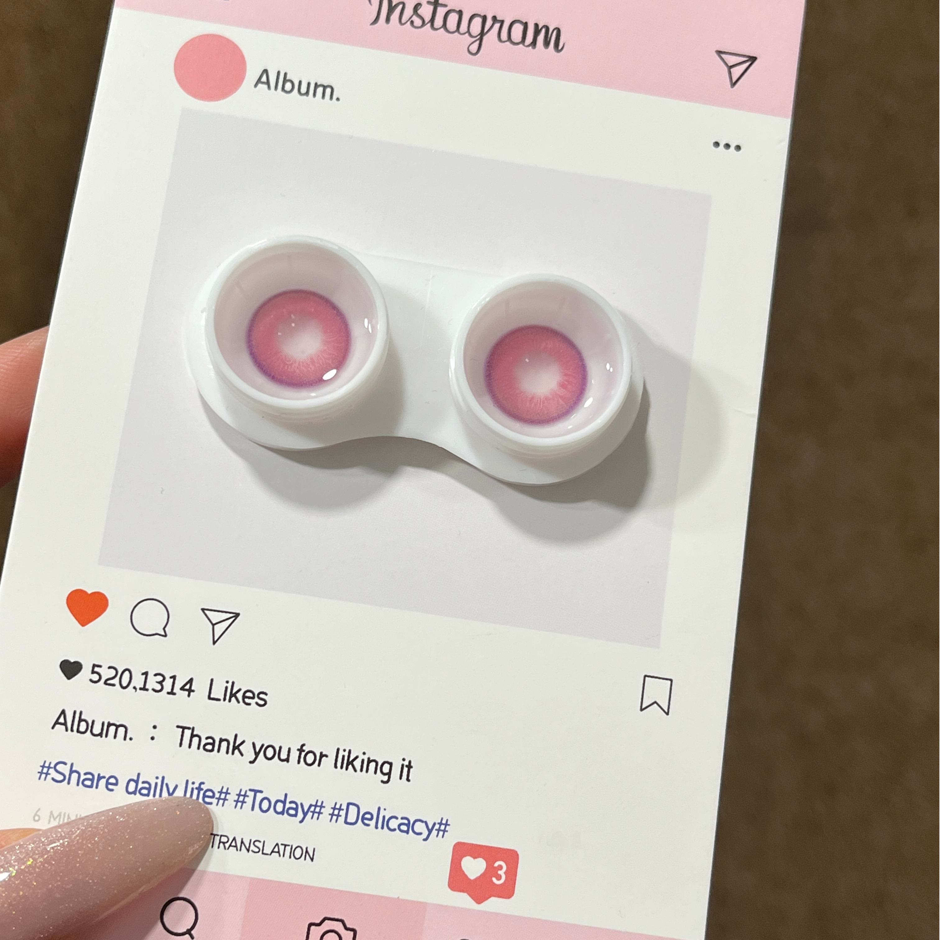 Dollpoison Gleam Pink 1-Day Cosplay Colored Contacts - image 4