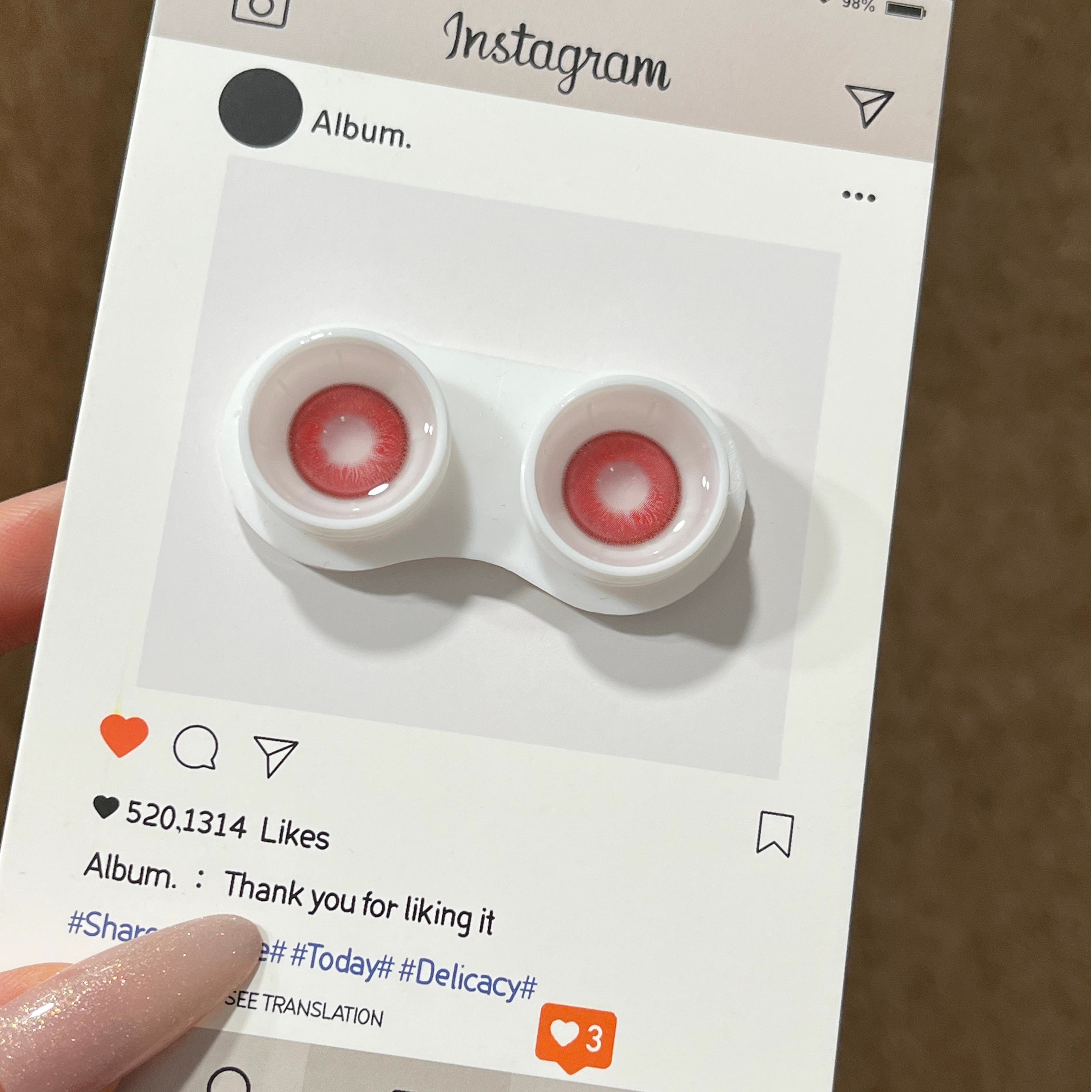 Dollpoison Gleam Red 1-Day Cosplay Colored Contacts - image 4