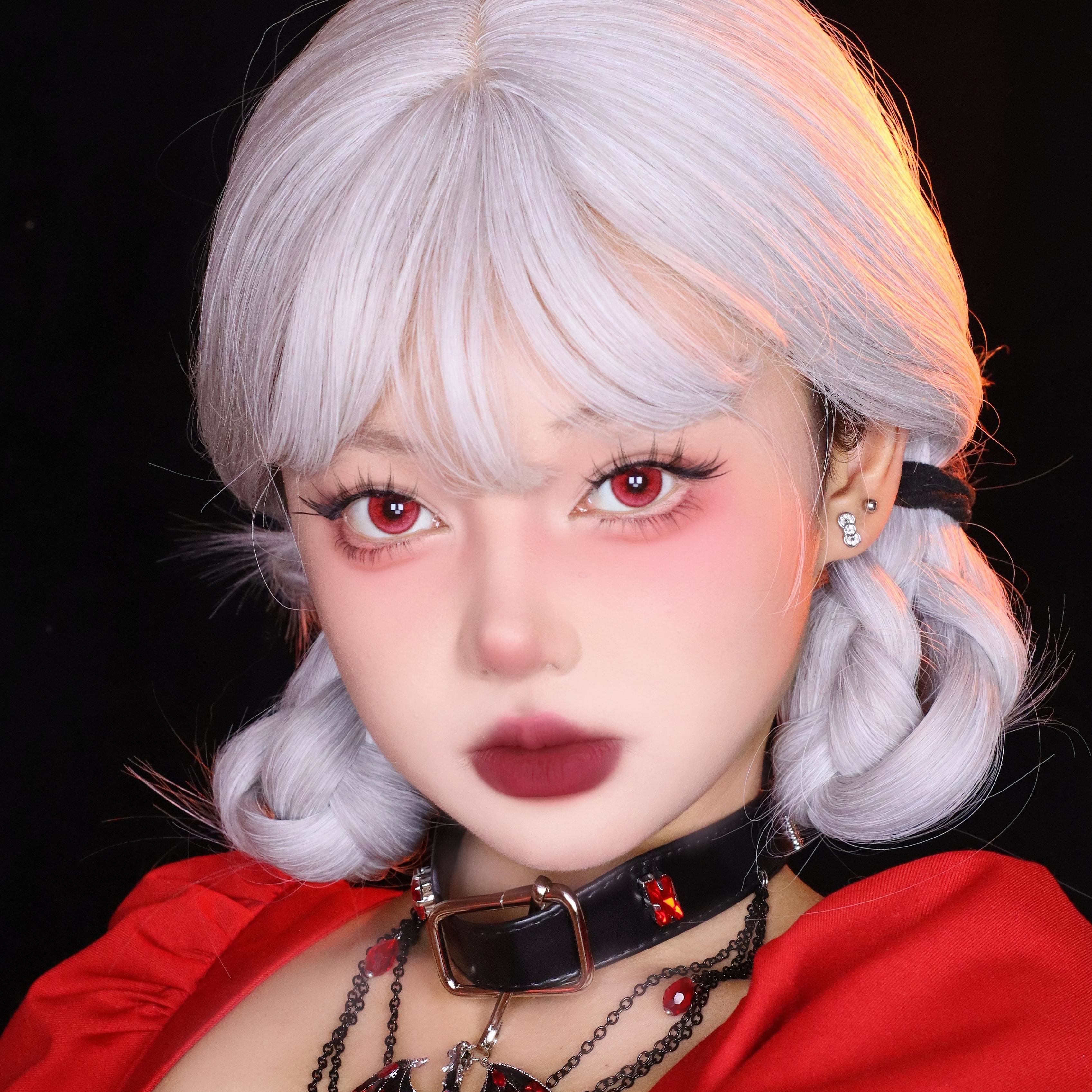 Dollpoison Gleam Red 1-Day Cosplay Colored Contacts - image 3