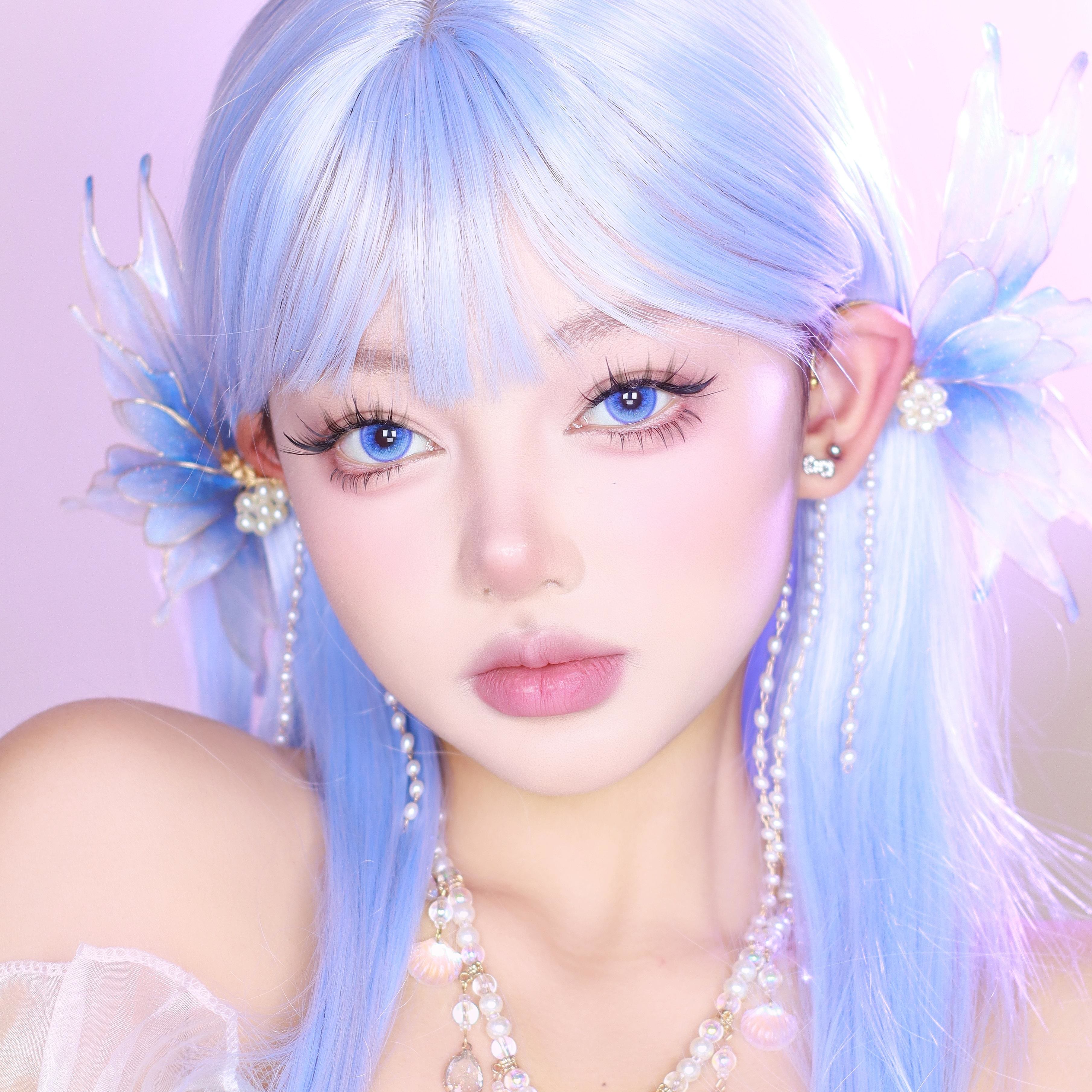 Dollpoison Gleam Blue 1-Day Cosplay Colored Contacts - image 2