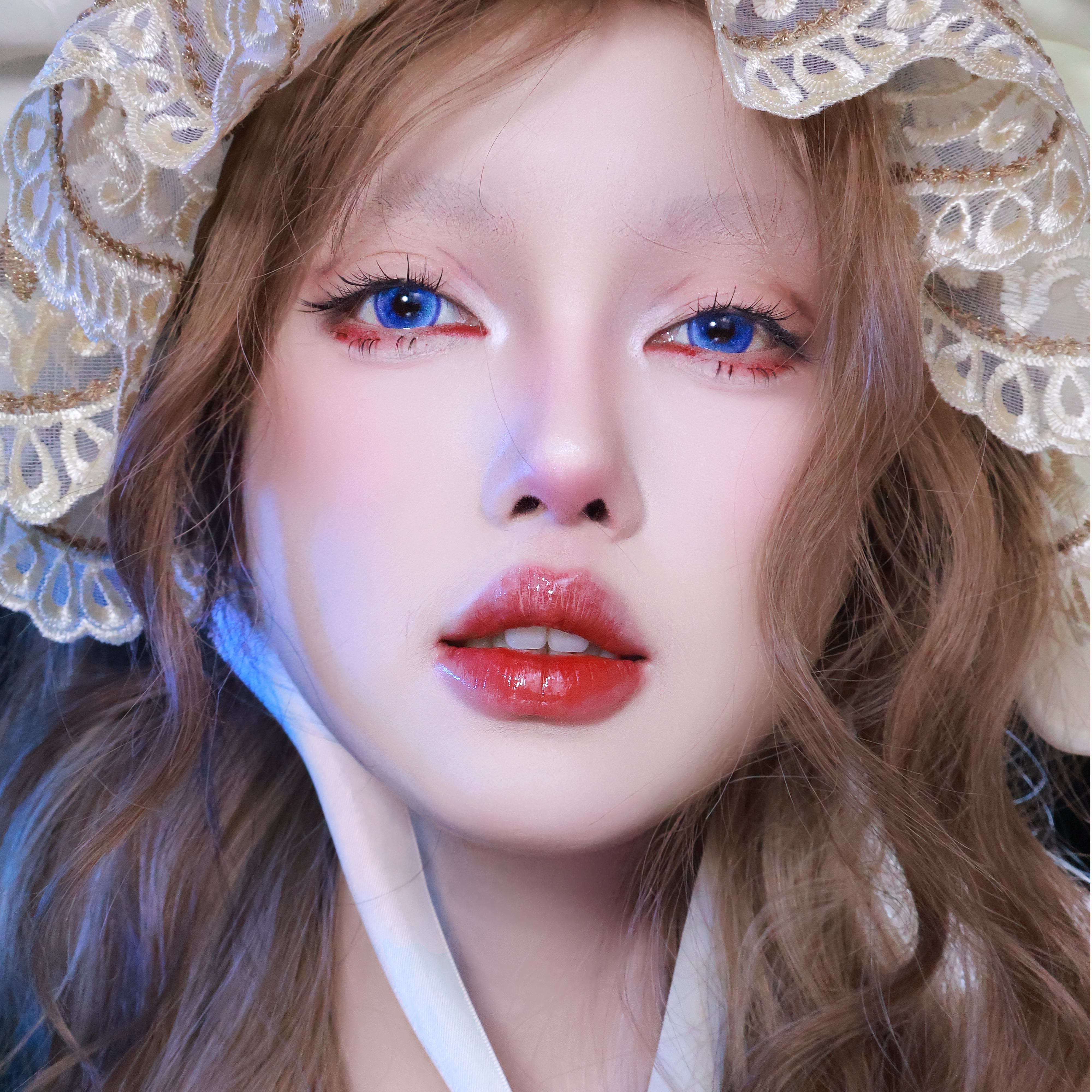 Dollpoison Gleam Blue 1-Day Cosplay Colored Contacts - image 3