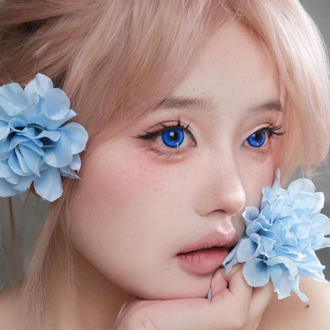 Dollpoison Nova Brilliant Blue 1-Day Cosplay Colored Contacts - image 2