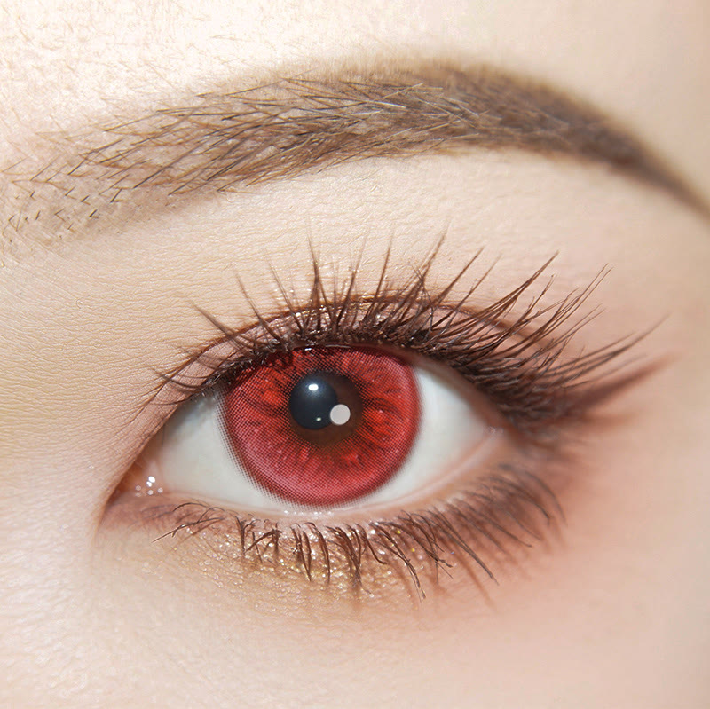 Dollpoison Gleam Red 1-Day Cosplay Colored Contacts - image 1