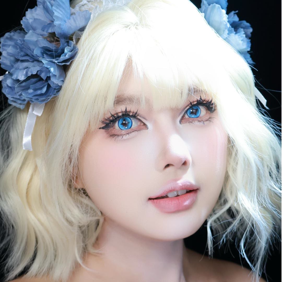 Dollpoison Themis Blue 1-Day Cosplay Colored Contacts - image 2